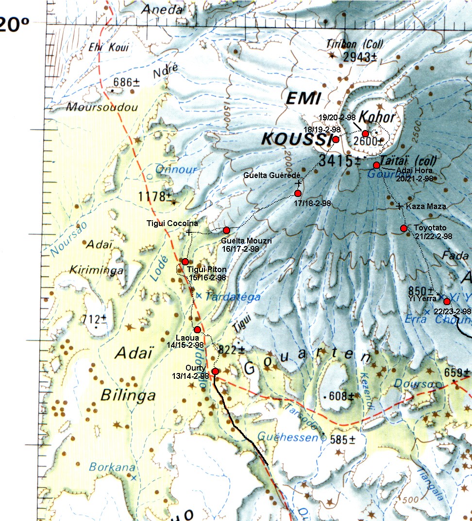 Carte de l’&Eacute:mi Koussi