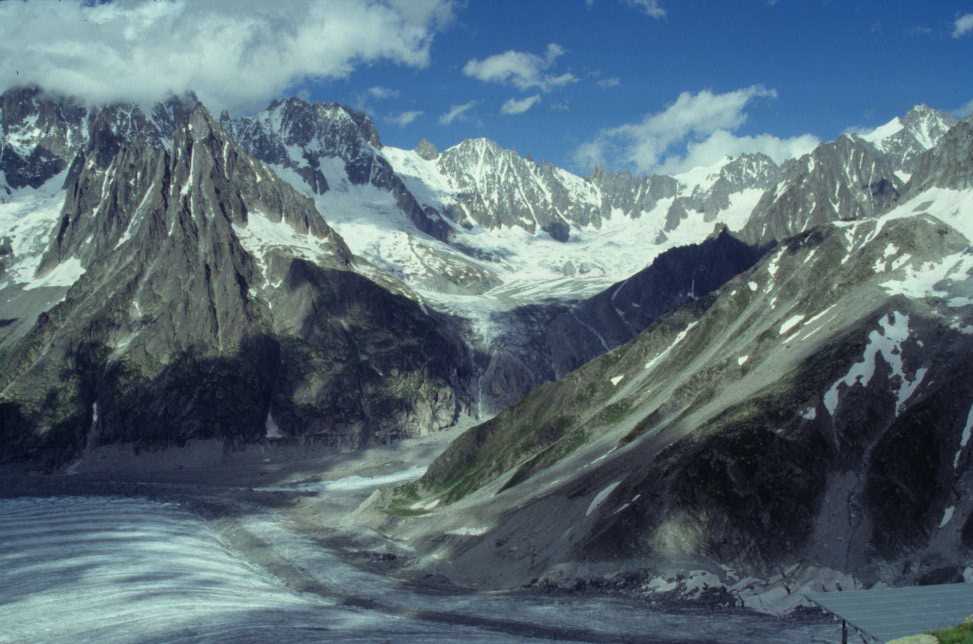 Depuis le refuge du Requin, le 28 juillet 1993