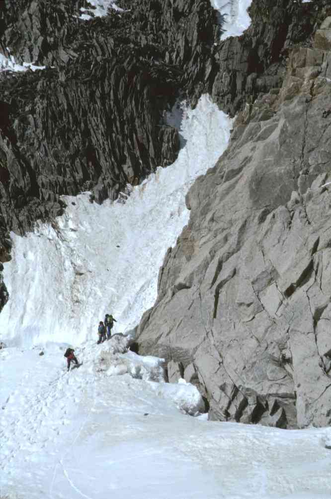 Montée vers le col du Chardonnet, le 27 juillet 1993