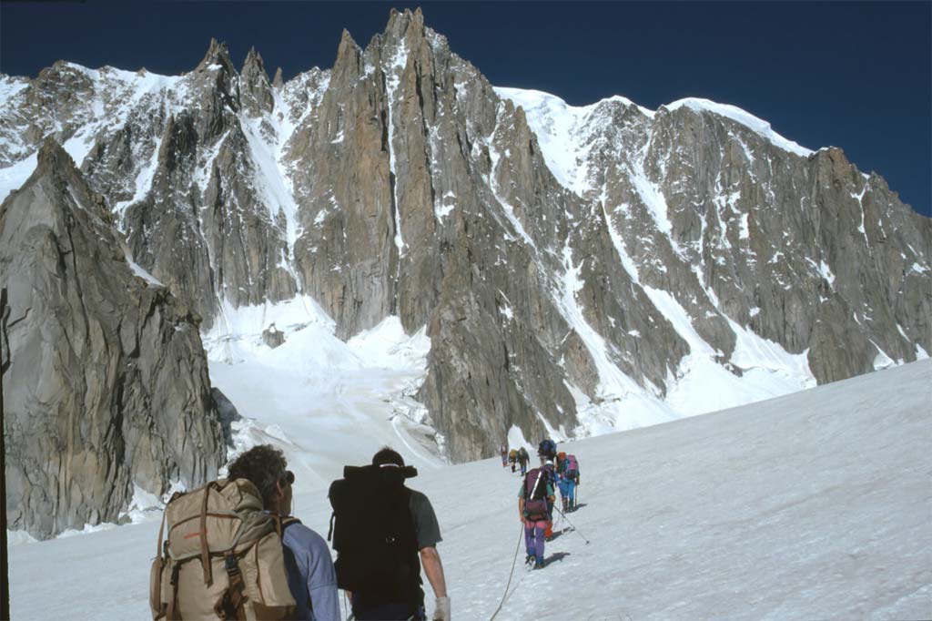 Au pied du mont blanc du Tacul, le 29 juillet 1993