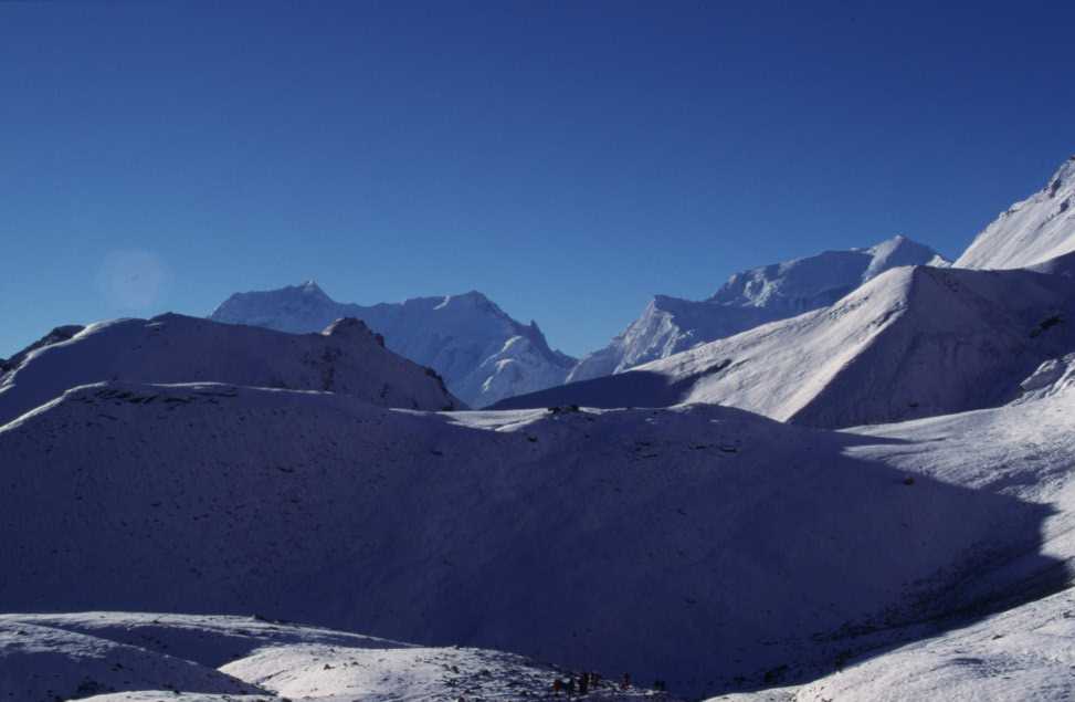 Passage du col Thorong La, le 21 octobre 1998