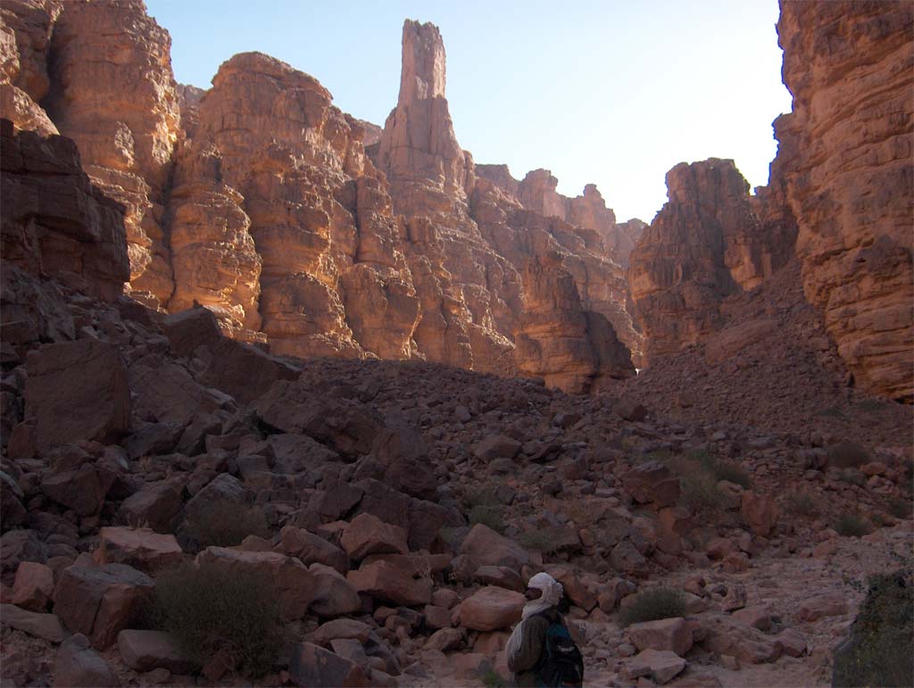 Accès au plateau par l’akba d’Assakao, le 11 mars 2006