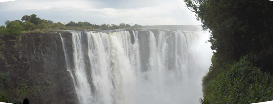 Panoramique des chutes Victoria, le 20 décembre 2006