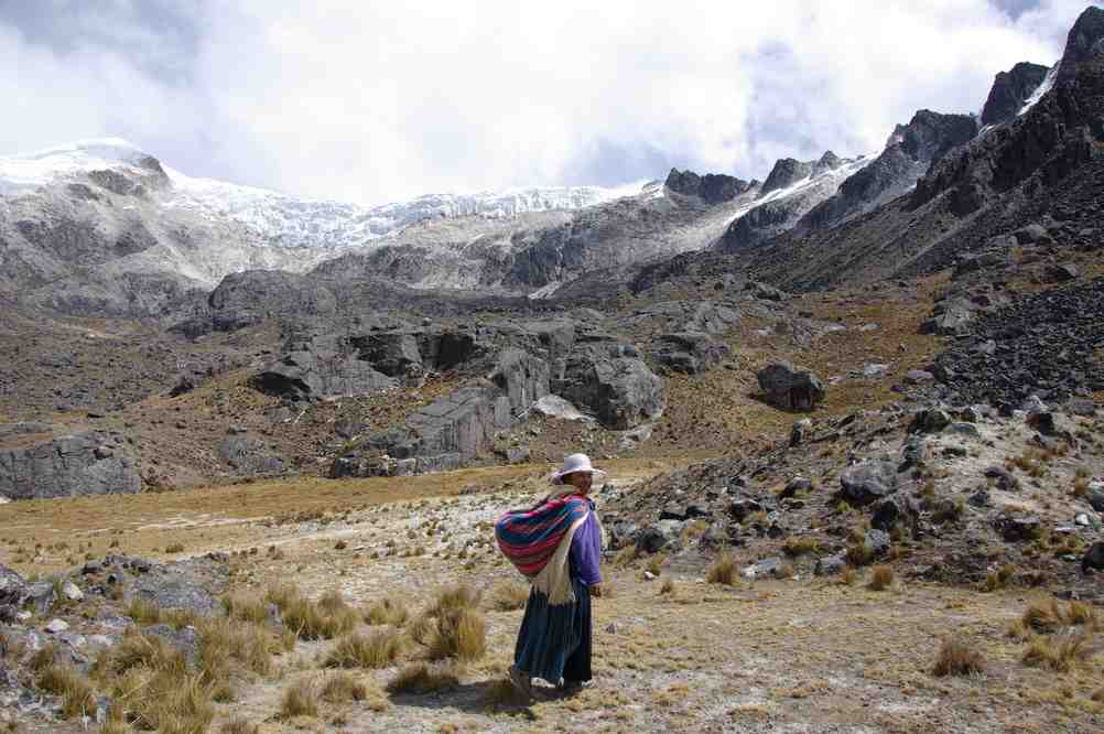Pique-nique dans le vallon du rio Chiguini, le 6 août 2008