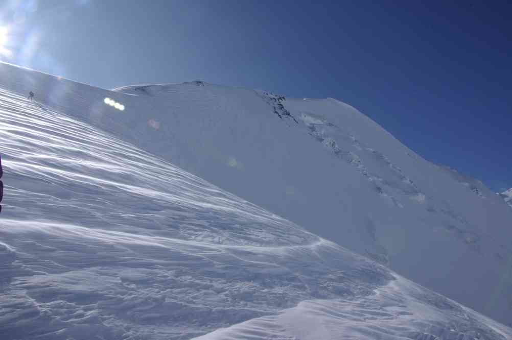Le Karlytau (Карлытау) photographié pendant la tentative d’ascension (probablement du niveau du point de rebroussement), le 21 août 2009