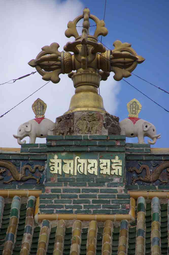 Monastère de Karakorum (Хар Хорум), détail d’un bâtiment, le 21 août 2013