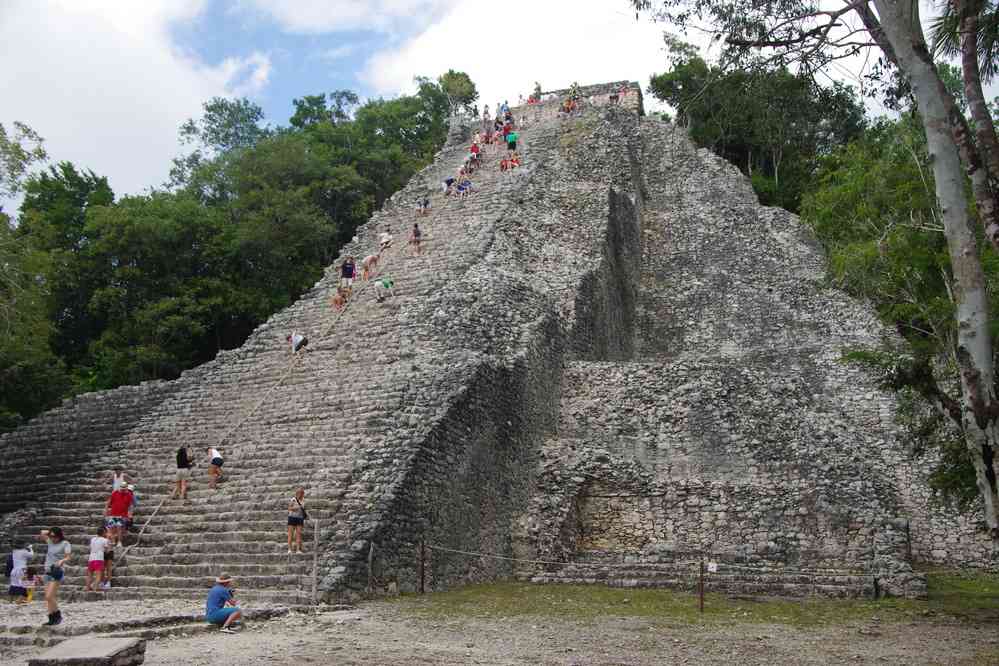Cobá (pyramide Nohoch Mul), le 26 janvier 2016