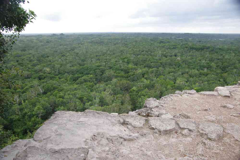 Cobá (vue depuis la pyramide Nohoch Mul), le 26 janvier 2016