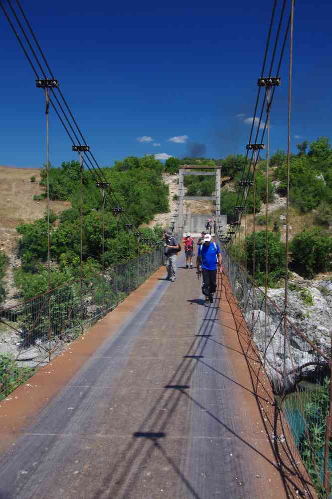 Franchissement de la rivière Vjosë (Αώος), le 19 juillet 2016