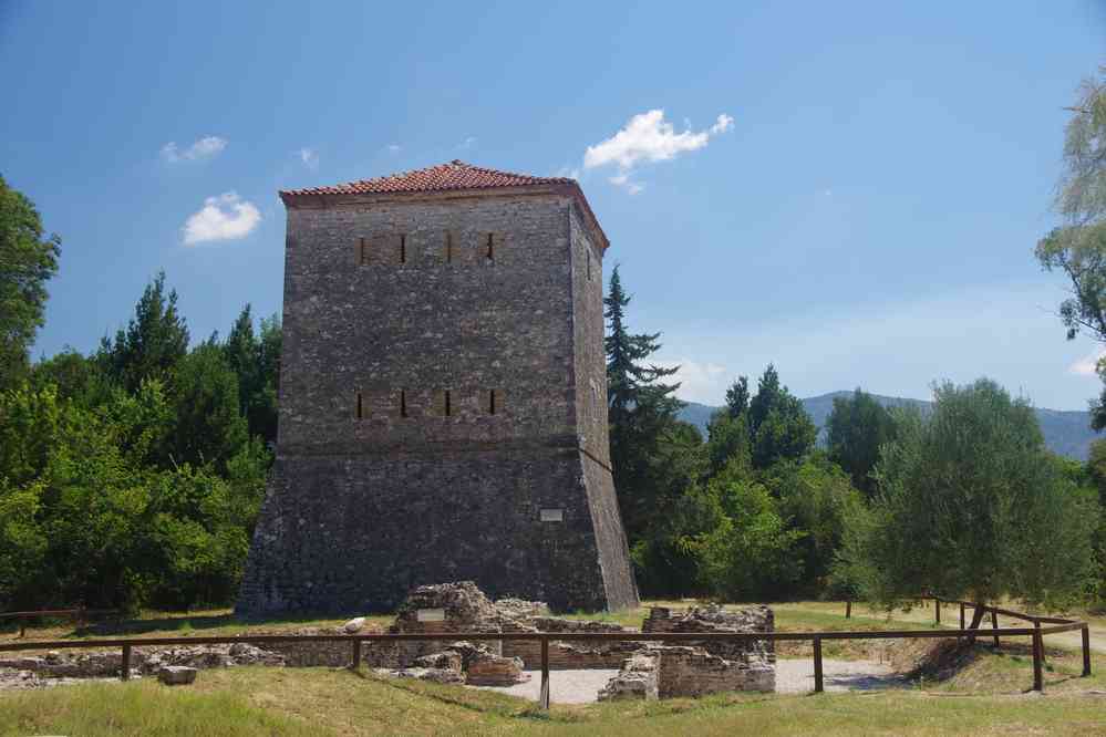 Butrint (Buthrote (Buthrotum), Βουθρωτόν), tour byzantine, le 21 juillet 2016