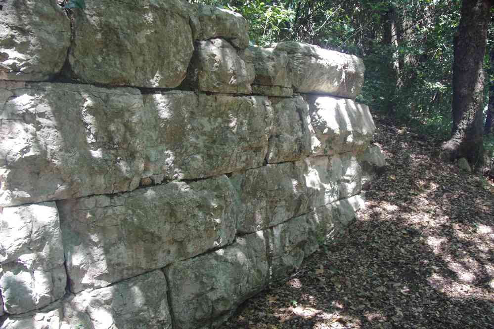 Butrint (Buthrote (Buthrotum), Βουθρωτόν), murailles d’époque hellénistique, le 21 juillet 2016
