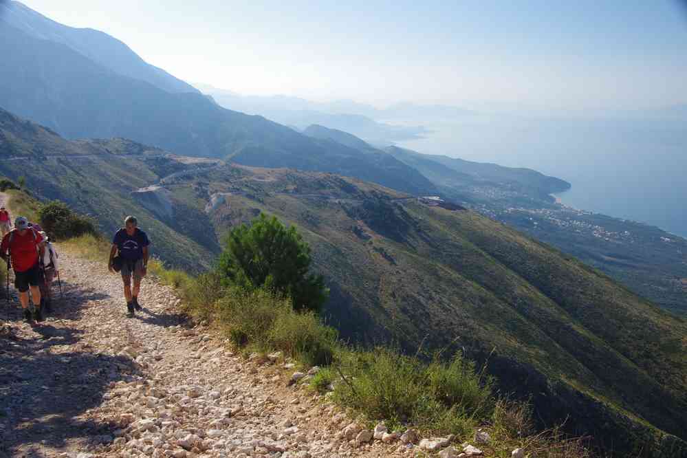 Randonnée dans le parc national de Llogora, le 22 juillet 2016