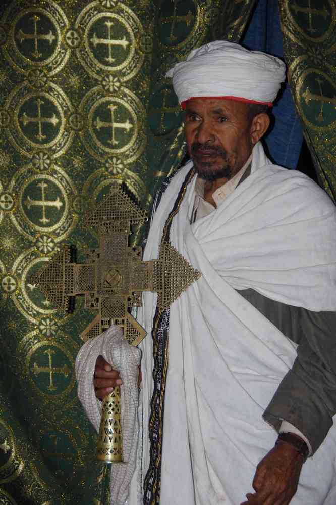 Lalibela (ላሊበላ), église St Georges (Biete Ghiorghis (ቤተ ጊዮርጊስ)), le 9 janvier 2017