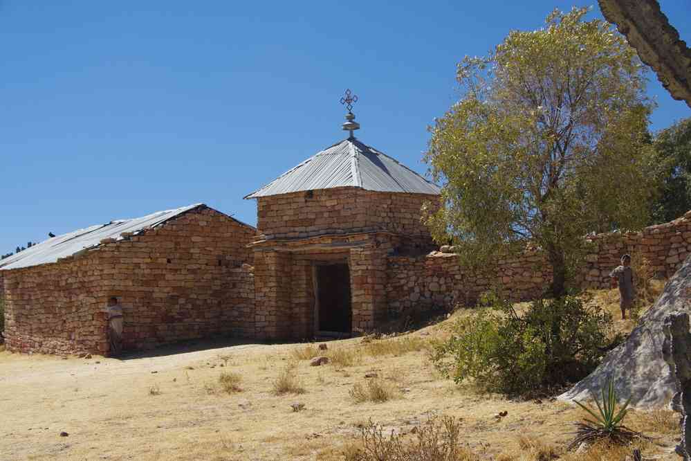 Entrée de l’église Yohannes Maekedi, le 12 janvier 2017