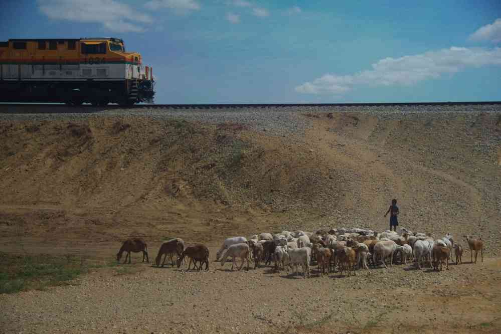 Le train de la mine de Cerrejón, le 25 janvier 2018