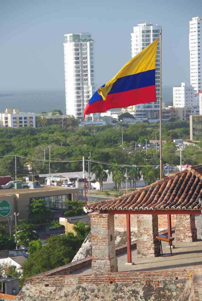 Carthagène-des-Indes, vue depuis le fort San Felipe de Barajas, le 2 février 2018