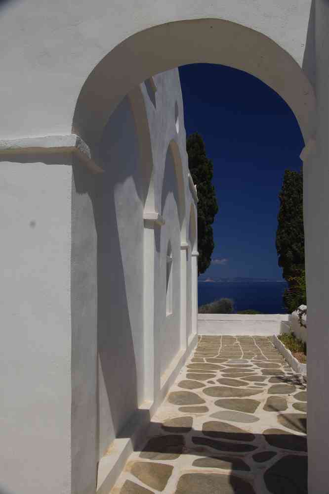 Siphnos (Ν. Σίφνος), église de Panaghia Poulati (Παναγία Πουλάτη), le 21 juin 2021