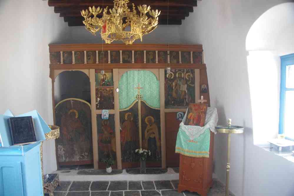 Siphnos (Ν. Σίφνος), église d’Aghia Marina (Αγ. Μαρίνα), le 23 juin 2021