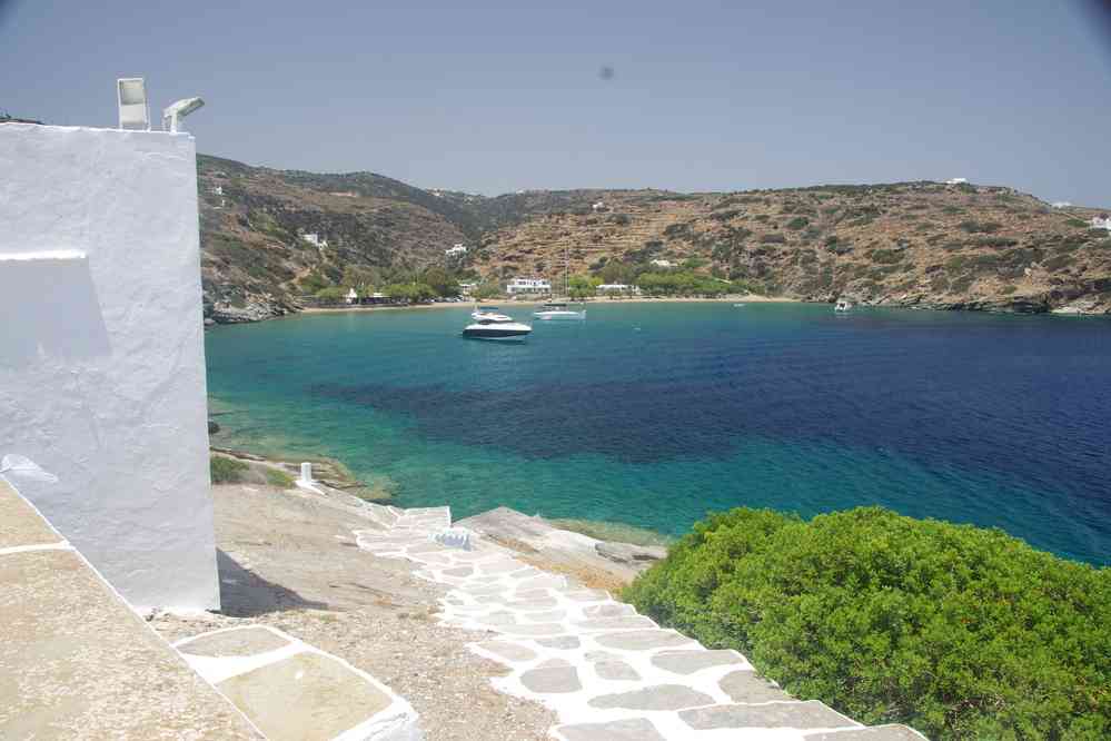 Siphnos (Ν. Σίφνος), monastère de Chrysopigi (Μ. Παναγία Χρυσοπηγή), le 23 juin 2021