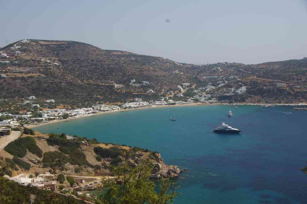 Siphnos (Ν. Σίφνος), plage de Platis Gialos (Πλατύς Γιαλός), le 24 juin 2021