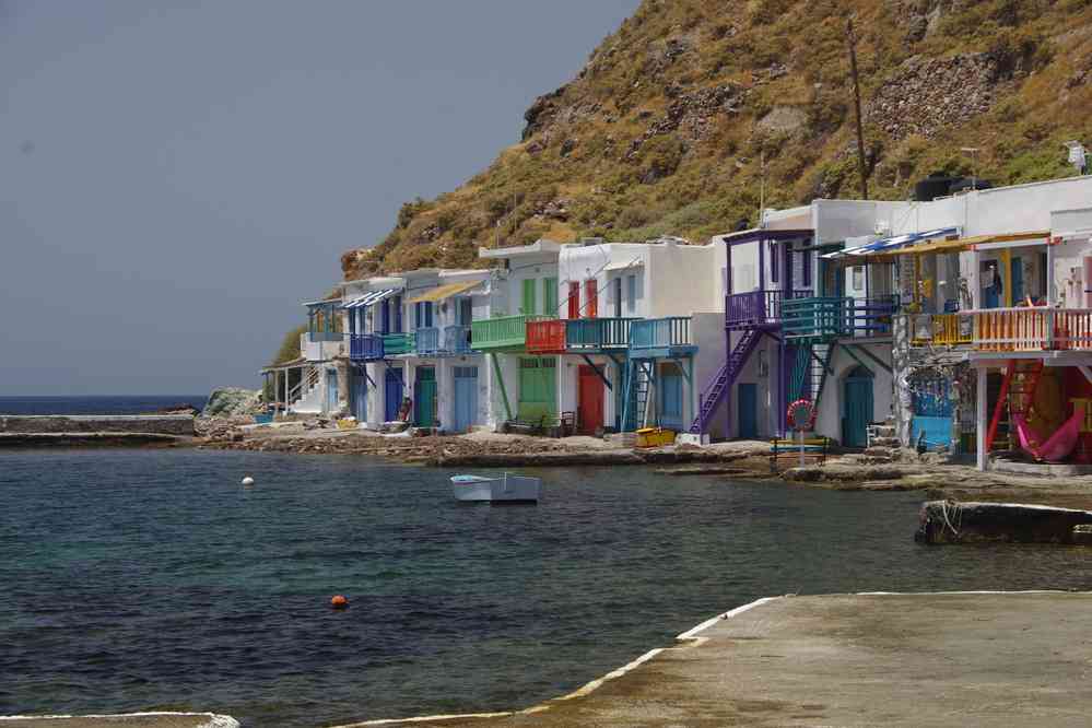 Milo (Ν. Μήλος), port de Klima (Κλήμα), le 26 juin 2021