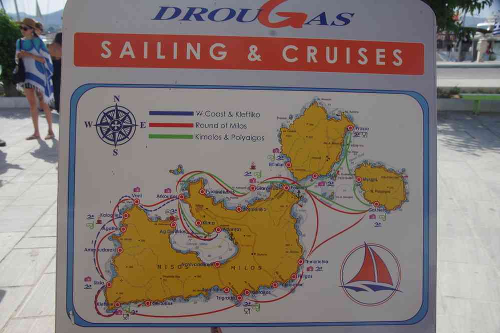 Milo (Μήλος), départ en croisière, le 27 juin 2021