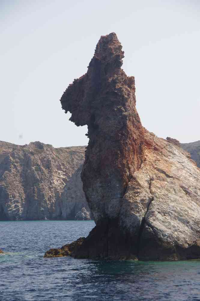 Milo (Μήλος), rocher d’Arkoudes (Αρκούδες), le 27 juin 2021