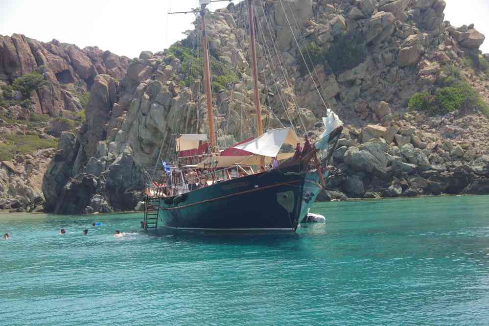 Milo (Ν. Μήλος), baie d’Angathia (Π. Αγκάθια), le 27 juin 2021