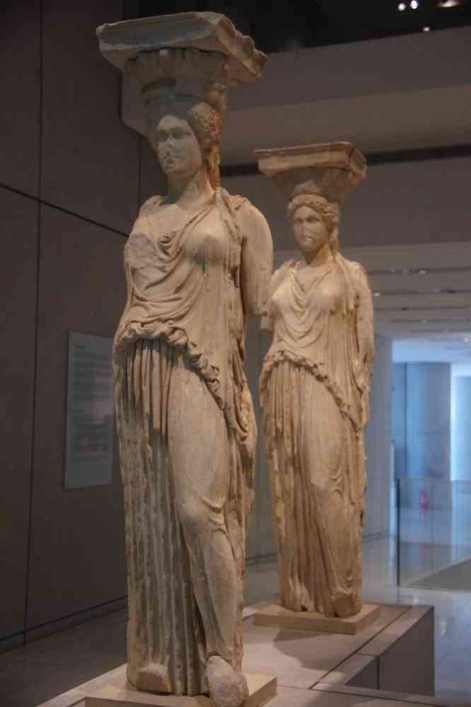 Les caryatides de l’Érechthéion, le 2 juillet 2021