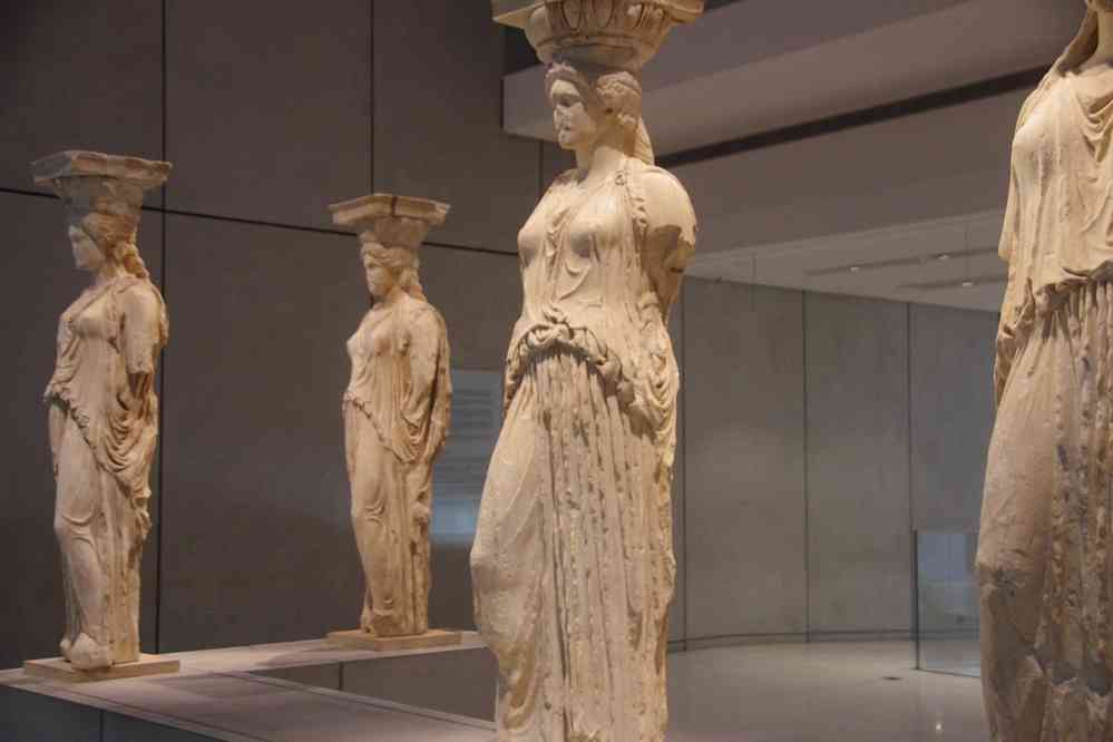 Les caryatides de l’Érechthéion, le 2 juillet 2021