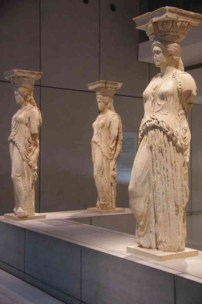 Les caryatides de l’Érechthéion, le 2 juillet 2021