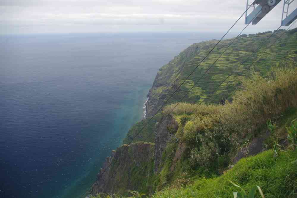 En haut du télécabine de Quebrada Nova, le 8 mai 2022