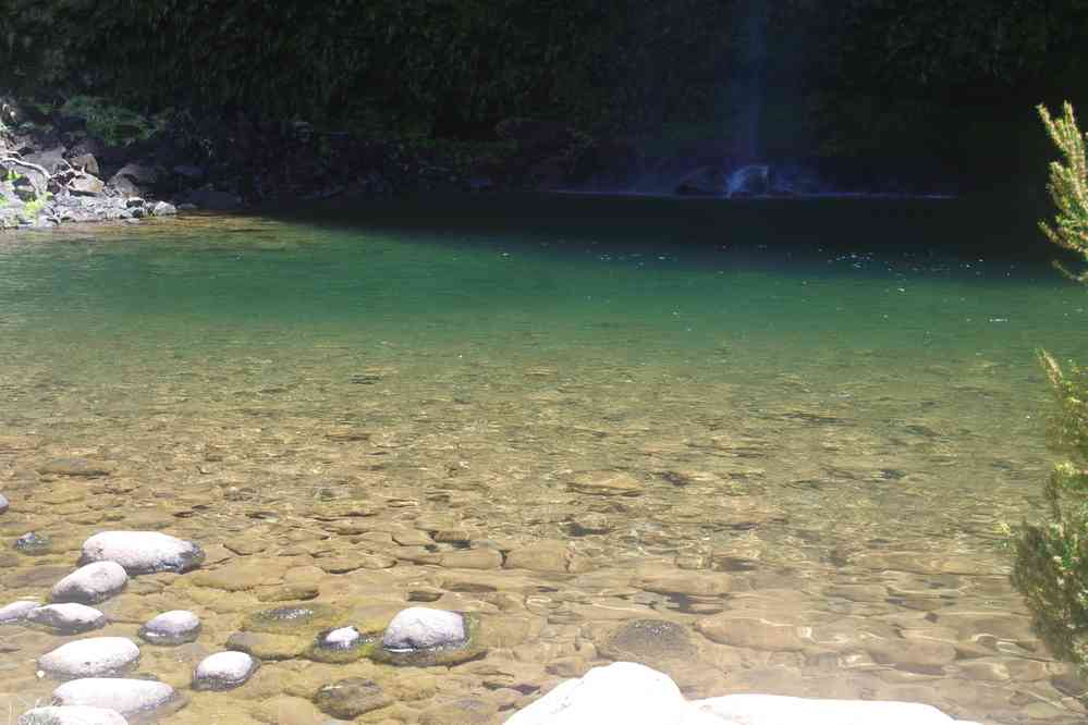 La cascade do Risco où nous avons pique-niqué, le 10 mai 2022