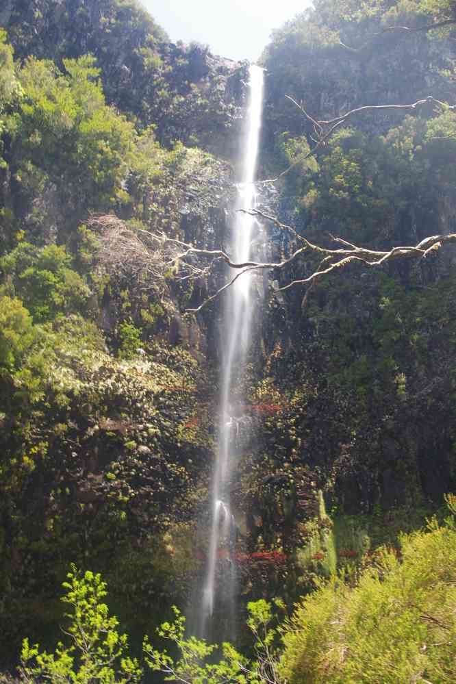 La cascade do Risco où nous avons pique-niqué, le 10 mai 2022