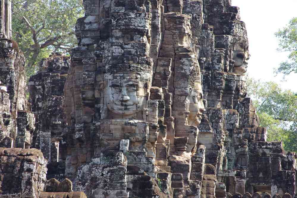 Angkor (អង្គរ), temple du Bayon (ប្រាសាទបាយ័ន), le 23 janvier 2023