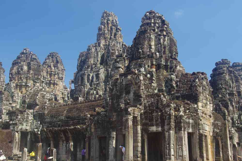 Angkor (អង្គរ), temple du Bayon (ប្រាសាទបាយ័ន), le 23 janvier 2023
