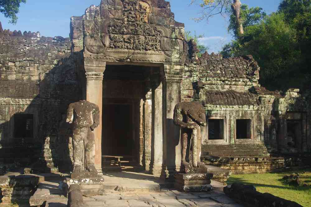 Angkor (អង្គរ), temple de Preah Khan (ប្រាសាទព្រះខ័ន), le 23 janvier 2023