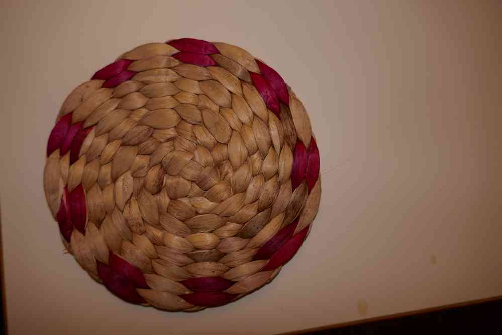 Le produit de l’atelier vannerie, photographié à Paris à mon retour, le 7 février 2023