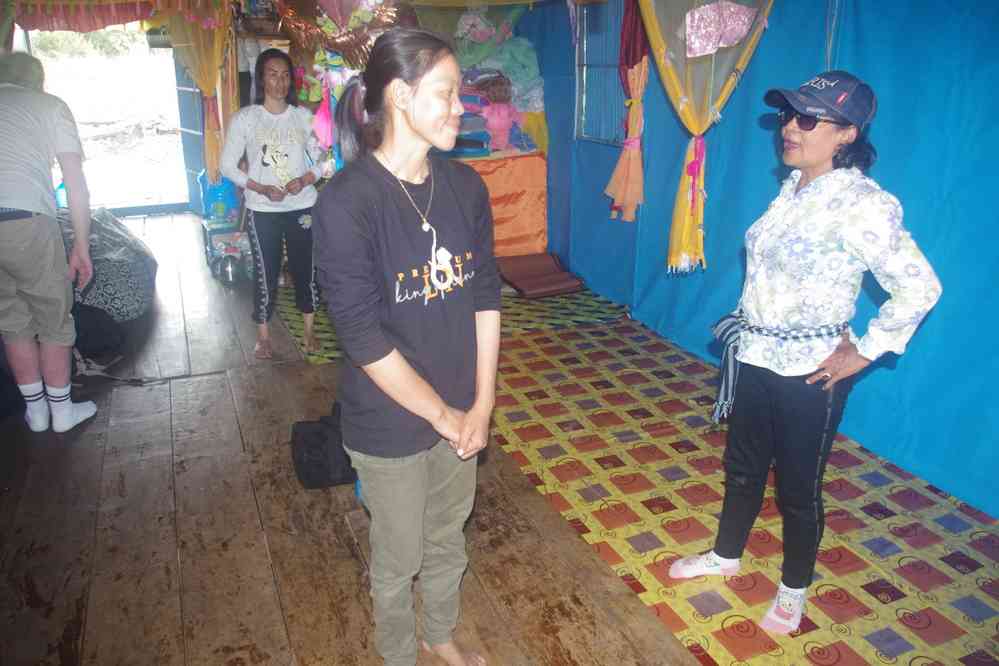 Nuit dans une maison flottante à Kampong Prahok, le 24 janvier 2023