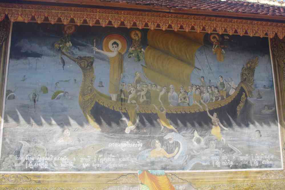 Visite du temple de Chau Srei Vibol (ប្រាសាទ​ចៅ​ស្រី​វិបុល). Pagode située à l’intérieur du site, le 26 janvier 2023