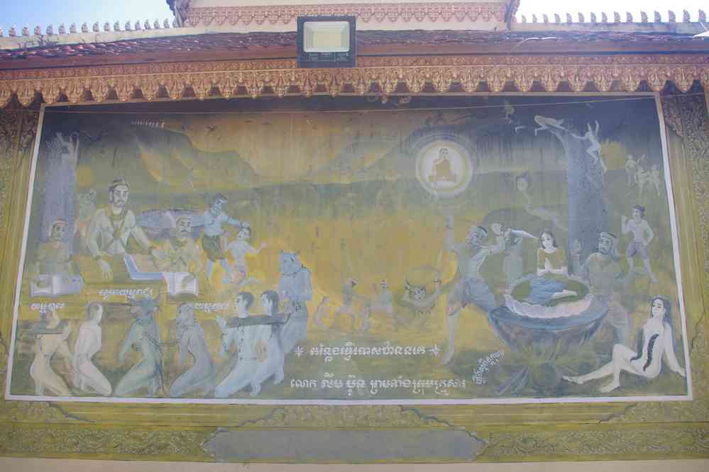 Visite du temple de Chau Srei Vibol (ប្រាសាទ​ចៅ​ស្រី​វិបុល). Pagode située à l’intérieur du site, le 26 janvier 2023