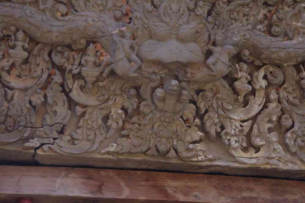 Visite du temple de Lolei (ប្រាសាទលលៃ). Naga (serpent mythique), le 26 janvier 2023