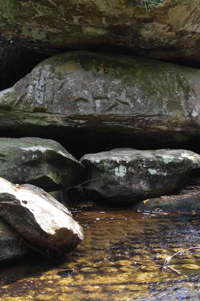 La rivière aux Mille linguas, le 27 janvier 2023. Site de Kbal Spean (ក្បាលស្ពាន)