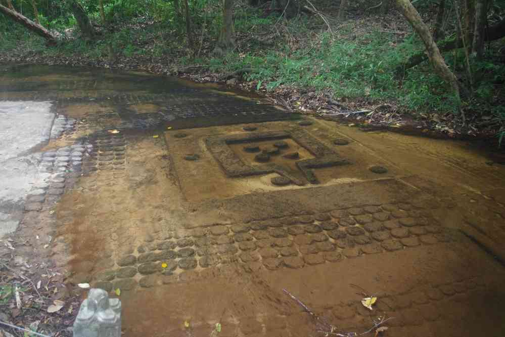 La rivière aux Mille linguas, le 27 janvier 2023. Site de Kbal Spean (ក្បាលស្ពាន)