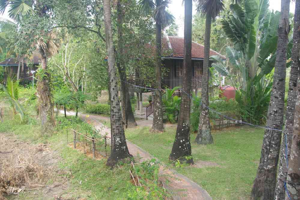 Notre gîte en bord de rivière, près de Kampot (ក្រុងកំពត), le 30 janvier 2023