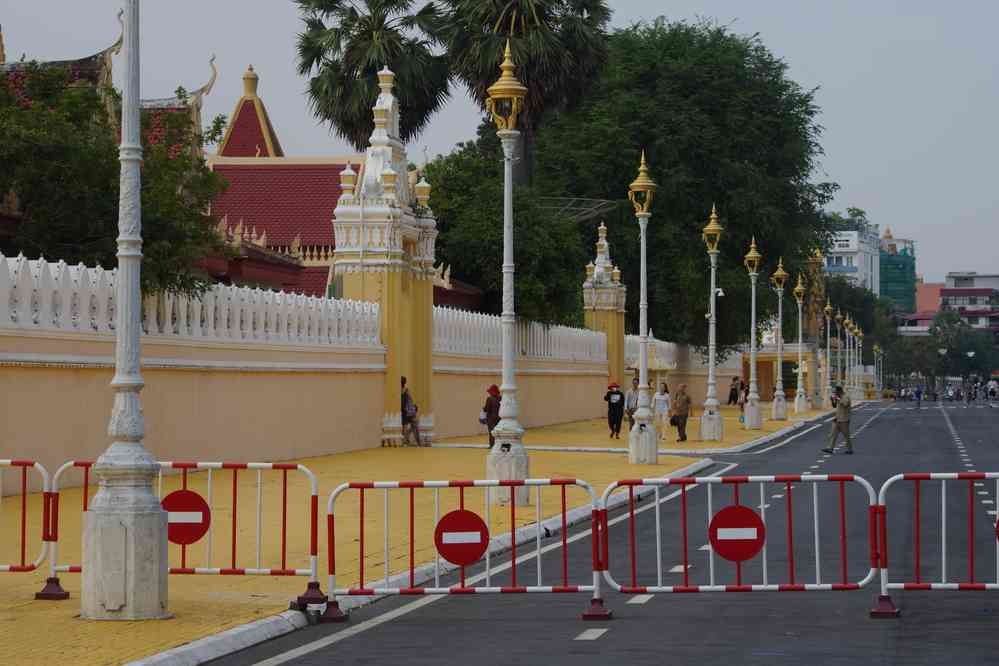 Visite du palais royal à Phnom Penh (ភ្នំពេញ), le 2 février 2023