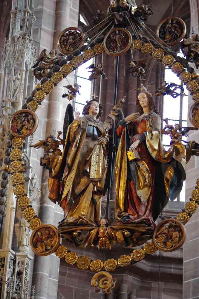 Nuremberg, intérieur de la St.Lorenzkirche (église Saint-Laurent), le 4 août 2023