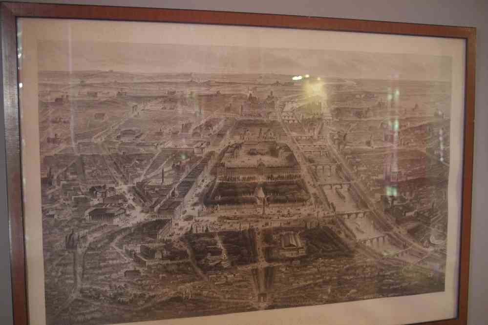 Bayreuth, musée Franz-Liszt. Gravure montrant Paris à l’époque des travaux d’Haussmann, le 8 août 2023