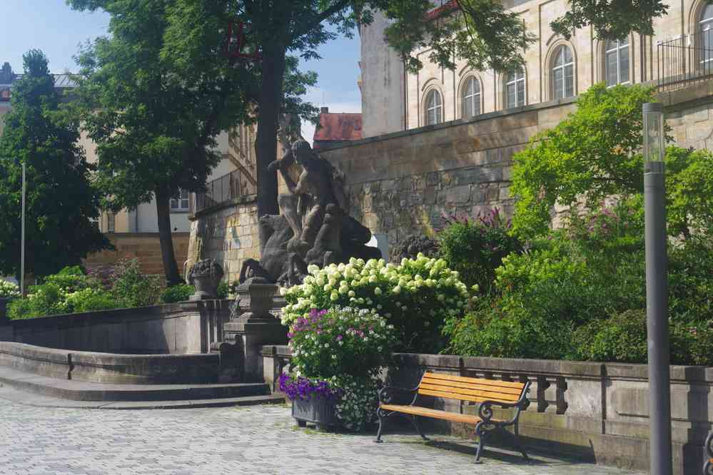 Opernstraße et Wittelsbacher Brunnen, le 10 août 2023