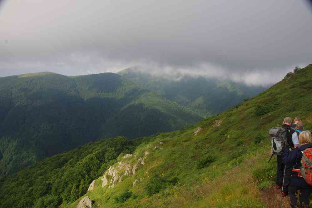 Quittant le refuge de Kozia Stena, le 16 juillet 2019